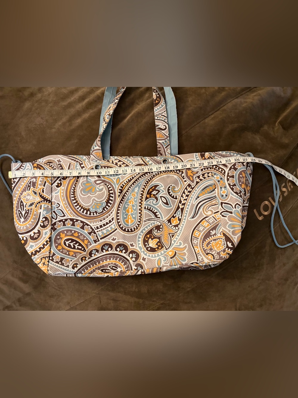 Thirty-One Soft Utility Tote Beach Groceries Storage Carryall Roadtrip Crafts - Picture 8 of 13